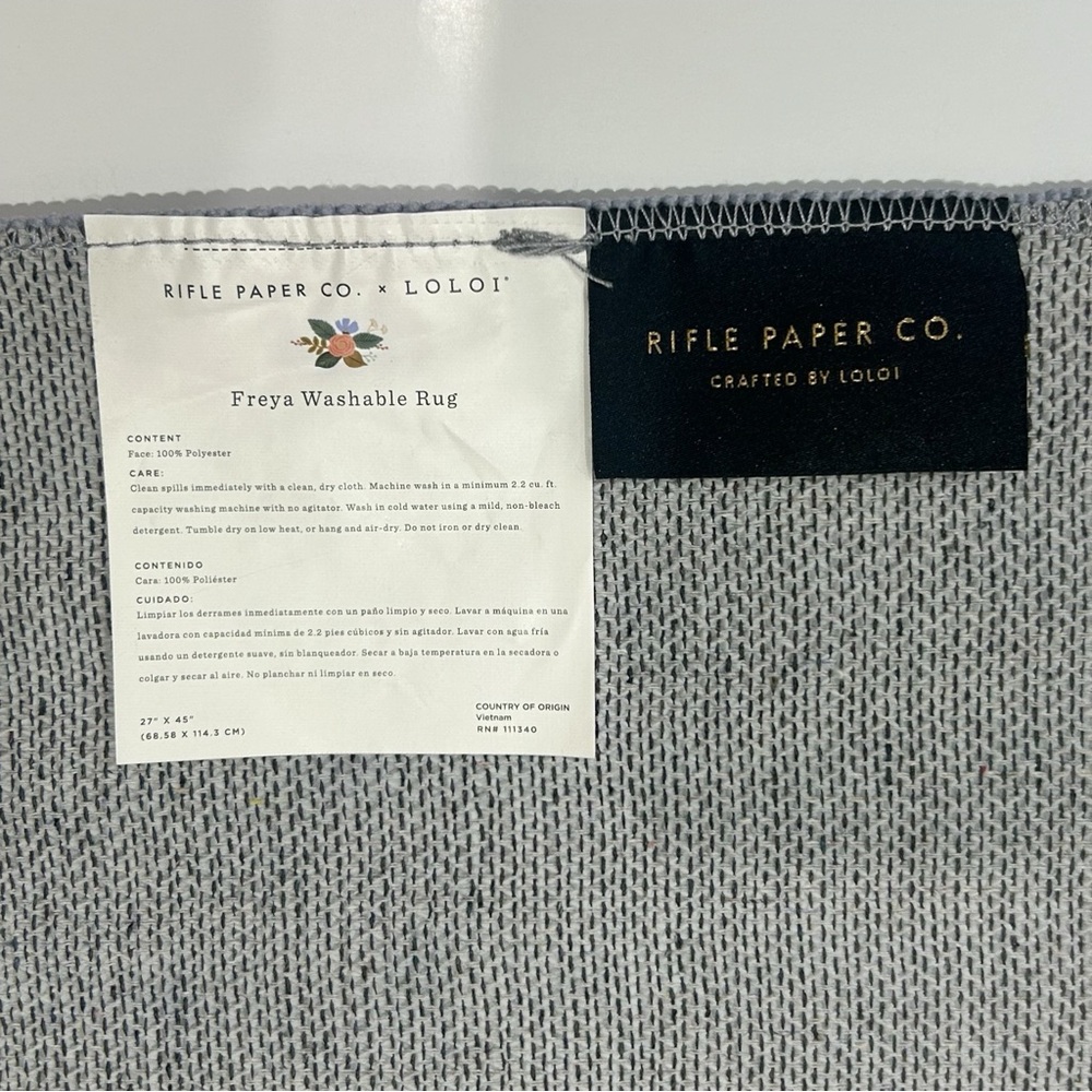 Rifle Paper Co. Washable Rug - Picture 5 of 6